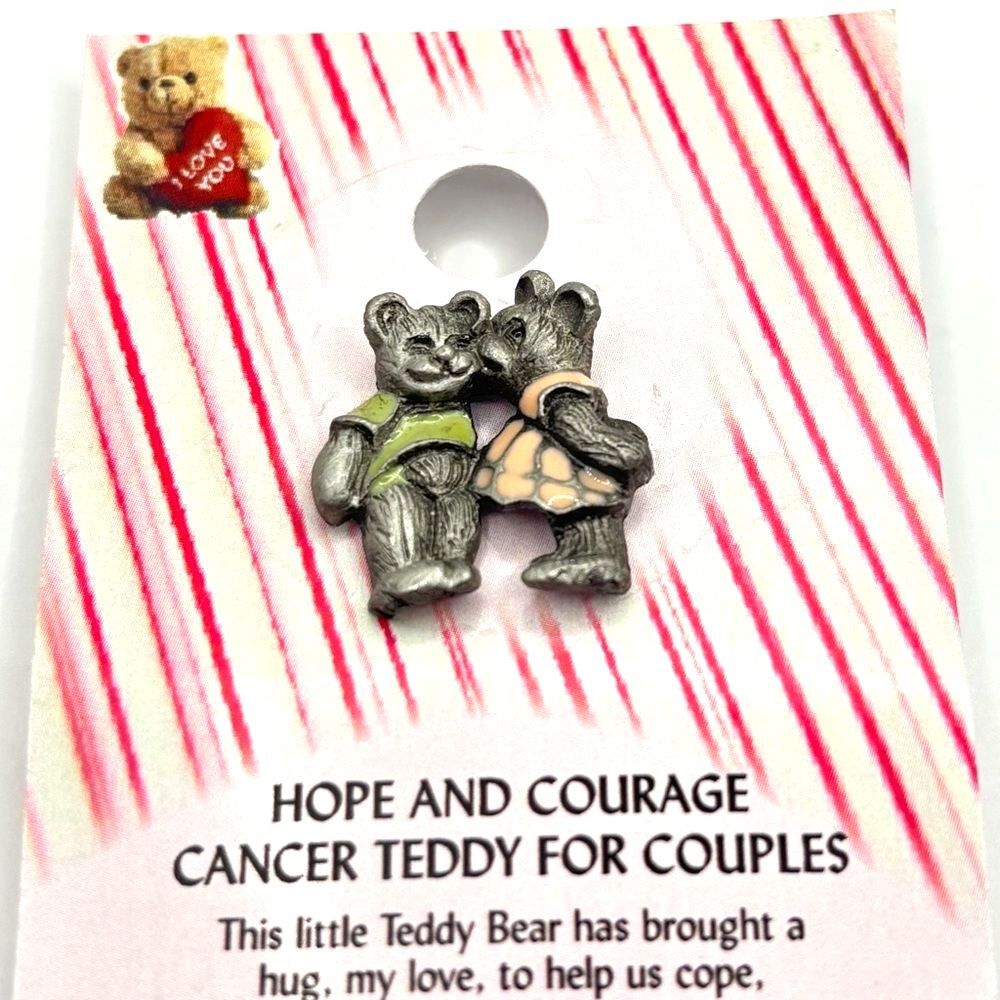 Teddy Bear Couples Lapel Pin Brooch
